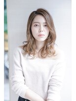 ルルディ バイ アフロディーテ銀座(luludi by APHRODITE) 黒髪/グレーベージュ/レイヤーロング/前髪パーマ/銀座