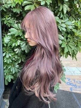 ルーパバイミュージアム(LOOPA by museum) ラベンダーグレージュ×レイヤーカット/ケアブリーチ