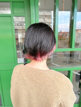 ネバーランド(NEVERLAND) アッシュブラウン×ピンクインナー