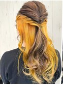 インナーイエローヘアセット