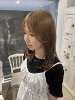 クレビア 名古屋(CreBiA)&nbsp;ミルクティーベージュ/顔周りカット