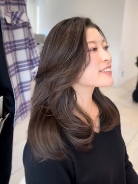 グローブス オモハラ(THE GLOBES OMOHARA) レイヤーカット ロング 大人ハイライトカラー