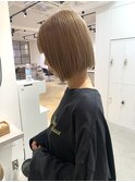 ブリーチカラー*ホワイトベージュカラー*ショートボブ*ボブヘア
