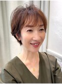 髪質改善ショート/前髪似合わせ/パーマ/ハイライト/心斎橋