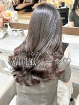 アミー 駒澤(Ammy komazawa) パーマかけてもこの艶感!コテ巻き風パーマ、韓国風パーマ