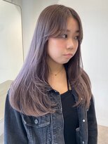 サンク 原宿 表参道(cinq) 原宿ブリーチなしダブルカラーミルクティーベージュミディアム