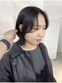 【Meenaハザマ】ミニ７ウルフ×長めバング