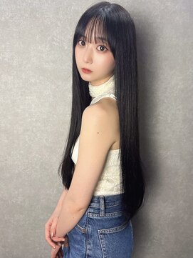 オズ 安積店(OZ) 安積髪質改善トリートメント顔周りレイヤーカットベージュカラー