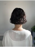 【上條実織】くせ毛を活かしたウェーブボブ
