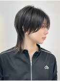 ショートウルフウルフカットレイヤーカットウルフレイヤー黒髪