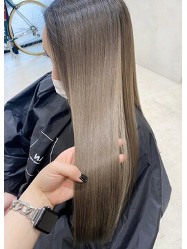 ディーン 岡崎店(DEAN) グラデーションショコラベージュココアベージュフェミニンロング