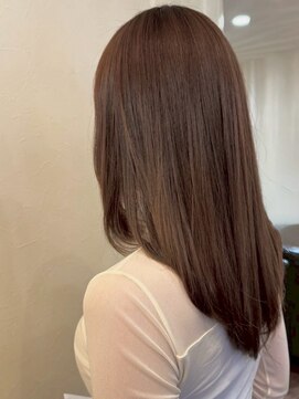 髪質改善ヘアエステサロン スロウ(SLOW by opsia) レイヤー×アッシュブラウン