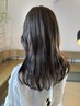 透け感◎柔らかグレージュ・ダブルカラー＋カット￥19,800トリートメント付き