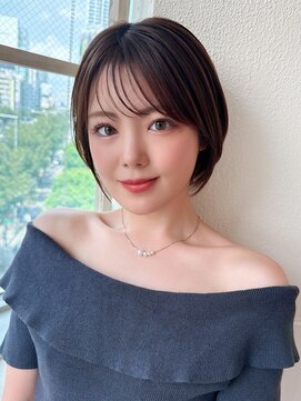 アフロート ディル(AFLOAT D'L) 大人ガーリー似合わせカットでダークアッシュのレイヤーショート