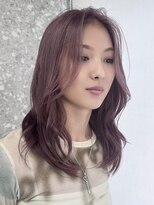 サンク 原宿 表参道(cinq) ヘーゼルベージュレイヤーボブレイヤーカットハッシュカット前髪