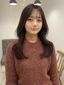 ラヴィズム 長岡店(LUVISM) 韓国/顔周りレイヤー/ダブルカラー/ベージュ/前髪新潟長岡宮関◆