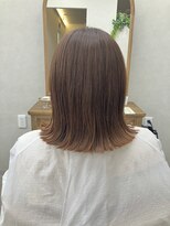 イツキ ヘアーデザイン(ITSUKI hair design)&nbsp;切りっぱなしミディアムボブくびれ外はね