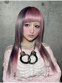 ダブルカラー/デザインカラー/ツートンカラー/前髪カット