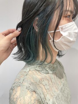 エマ 蕨(EMMA) ◎ターコイズインナーカラー◎