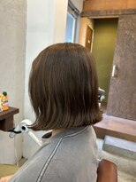 ヘアメイク デザート(HAIR MAKE DESART)&nbsp;佐藤洋一【外はねボブX透明感ベージュ】