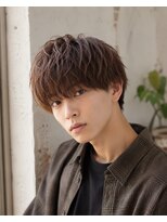 MEN's Baguz MEN'Sカット/ MEN'Sパーマ/ MEN'Sカラー 韓国風マッシュウェーブ束感メンズパーマ前髪長め20代30代