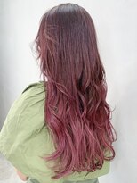 アルバム 銀座(ALBUM GINZA)&nbsp;ピンクバイオレット_ウェーブパーマフォギーベージュ_ba293713