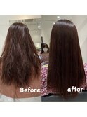 髪質改善ストレート