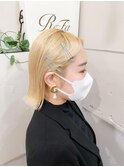 切りっぱなしボブ シルバーピンアレンジ【横浜】K