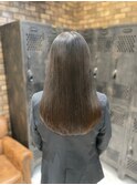 エアストレート大人可愛い20代30代40代黒髪ストレート暗髪ツヤ髪