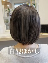 コノアラボ 守谷店(Conoah labo) 脱白髪染めハイライト/白髪染め/白髪ぼかし/ボブ/ショート/守谷