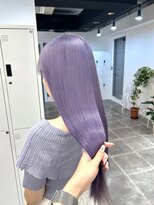 ペレ 栄店(PELE) デザインカラー/レイヤーカット/ウェットヘア/オリーブベージュ