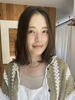 ガーランド (Garland) 大人かわいい外ハネロブヘアまろベージュ小顔レイヤーカット