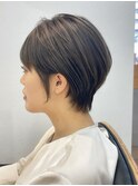 ☆デザインカラーレイヤーカットオリーブベージュ[西船橋/津田沼