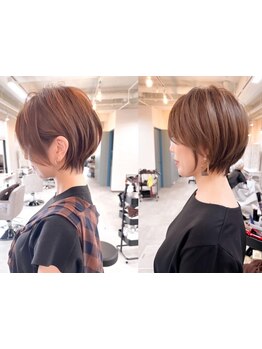 毛先1ミリまでこだわった、自宅スタイリングも自在な美ショート。【自社開発オリジナル髪質改善】【大宮】
