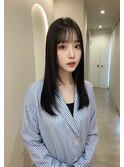 ダブルカラー外ハネボブインナーカラーハイライトケアブリーチ
