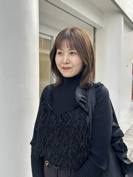 ソア(soa) 鎖骨くらいの大人ロブ　#切りっぱなしロブ　#肩下ボブ