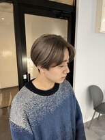 ナンバー 竪町(number+)&nbsp;ハイライトセンターパートメッシュダブルカラーツーブロック