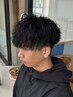 カット＋ツイストスパイラル/ツイストパーマ/縦落ちツイスト