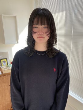 ヘアーアイスカルテット(HAIR ICI QUARTET) 大人可愛い艶髪カラーくすみベージュくびれウルフロングレイヤー