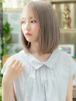 カバーヘア イヴ 戸頭店(COVER HAIR EVE)&nbsp;韓国風ハイトーンカラー透けバングボブディc6戸頭20代30代40代