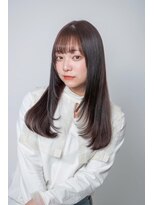 ルフュージュ バイ プロデュース 相模大野店(Refuge by Produce)&nbsp;チョコレートブラウン/レイヤーカット/ストレートロング