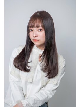 ルフュージュ バイ プロデュース 相模大野店(Refuge by Produce) チョコレートブラウン/レイヤーカット/ストレートロング