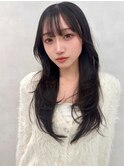 レイヤー/ネビージュ/韓国ヘア/イメチェン/縮毛矯正/中野/