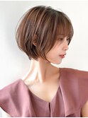 大人可愛いショートボブと「小顔効果☆」髪質改善ブ20代30代40代