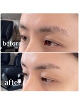ロク 高田馬場(lok)&nbsp;ソフトストレート眉毛【高田馬場　眉Wax出来るヘアサロン　lok】