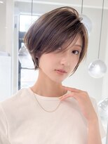 ロンドエニカ 大宮(Lond enika)&nbsp;グランマッシュ/細めハイライト/ショート/白髪ぼかし/前髪☆46