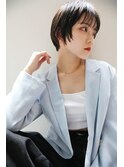 ハンサムマッシュショート[切りっぱなしボブエアリーロング美髪]