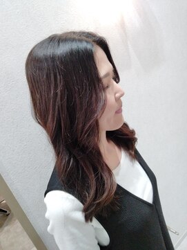 ネーヴェ(neve) 大人ナチュラルな艶感ウェーブ×チョコブラウン