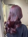 アーチフォーヘアー 梅田店(a-rch for hair)&nbsp;ケアカラーで艶髪カシスピンク