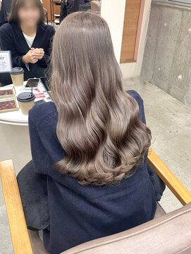 ブラウンベージュ/透明感/ブリーチなし/名古屋/伏見/栄/丸の内